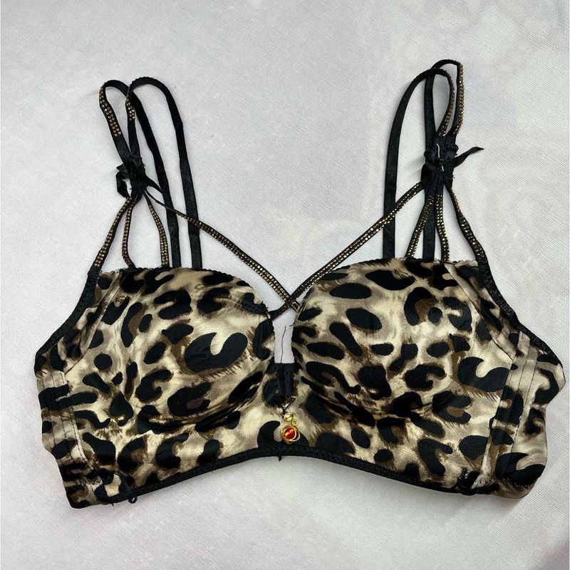 Leopard Print Bra