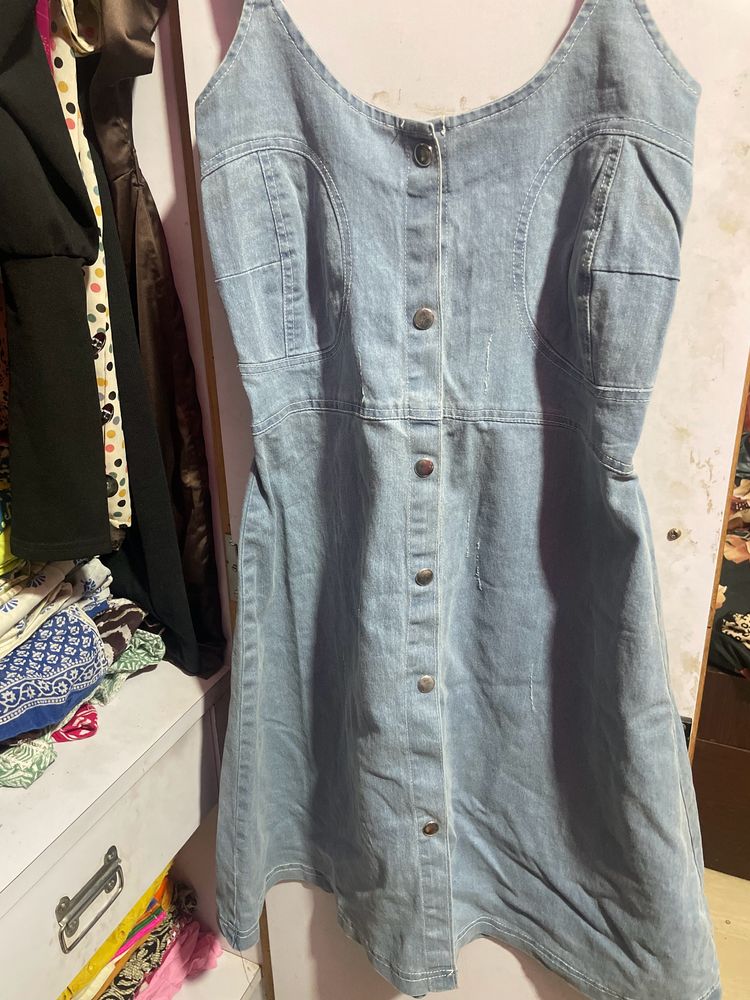 Denim cute Dress😍