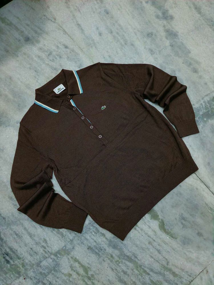 Lacoste Brown Knit lite sweater