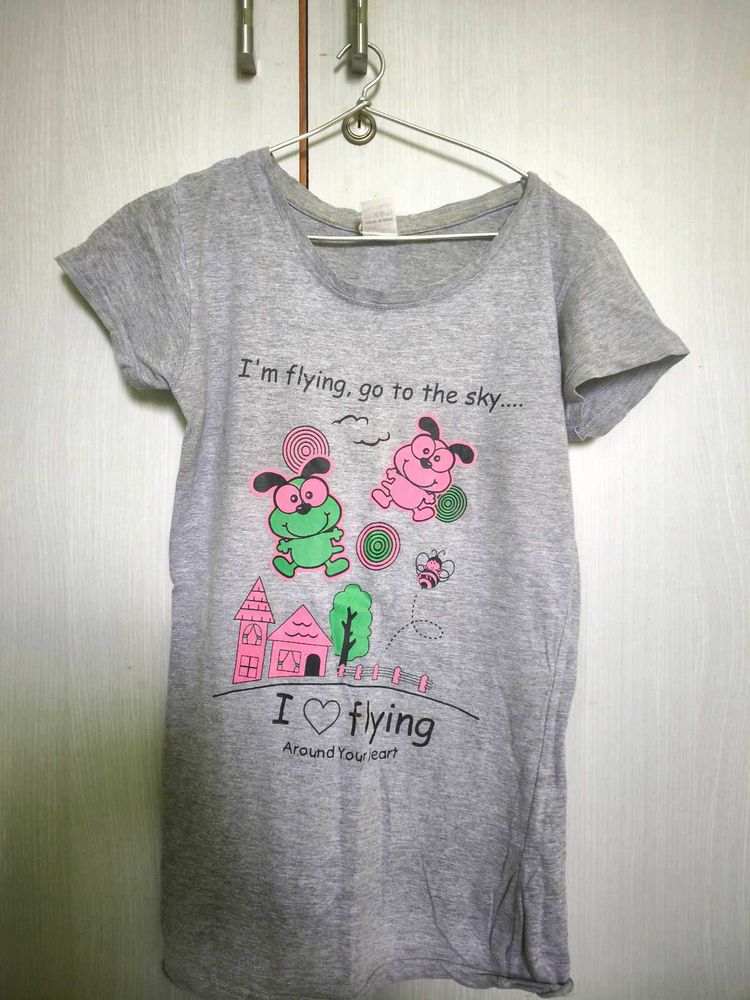 Cute Graphic Print Tee