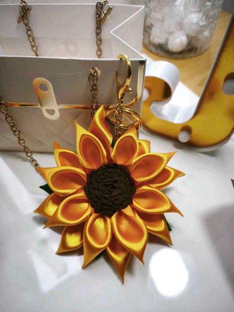 Sunflower Keychain