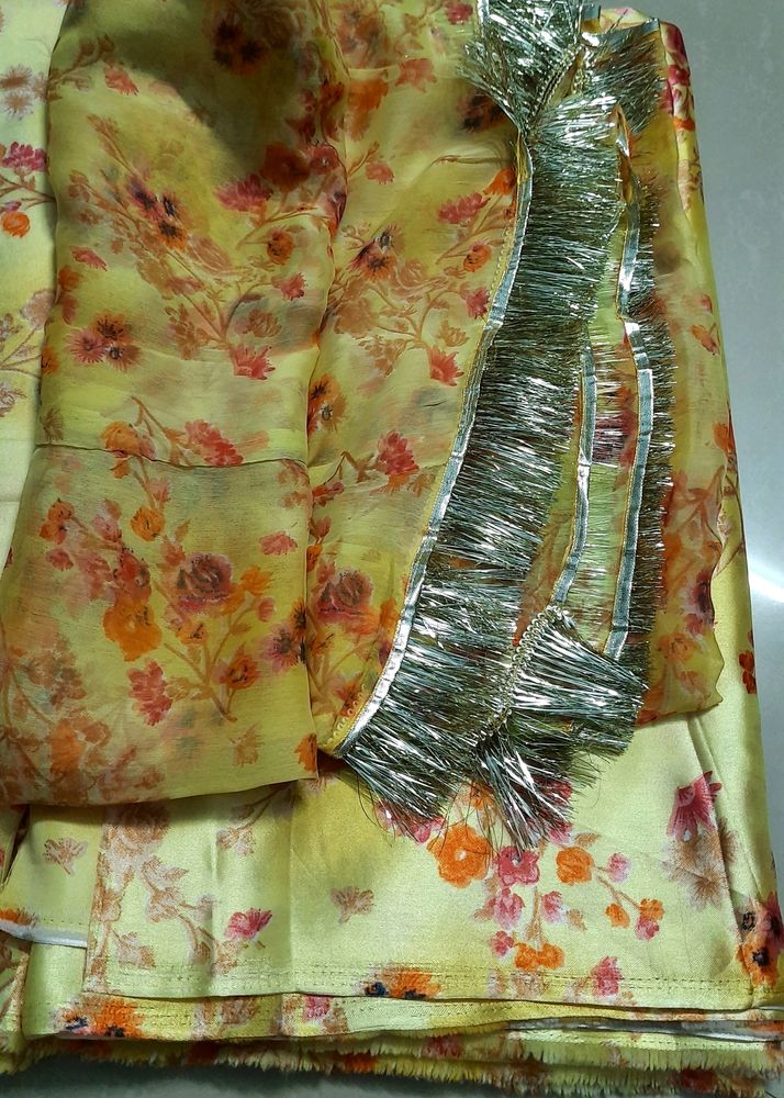 Rajputi Poshak Fabric With Odhani