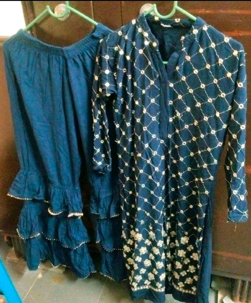 Kurti With Sharara
