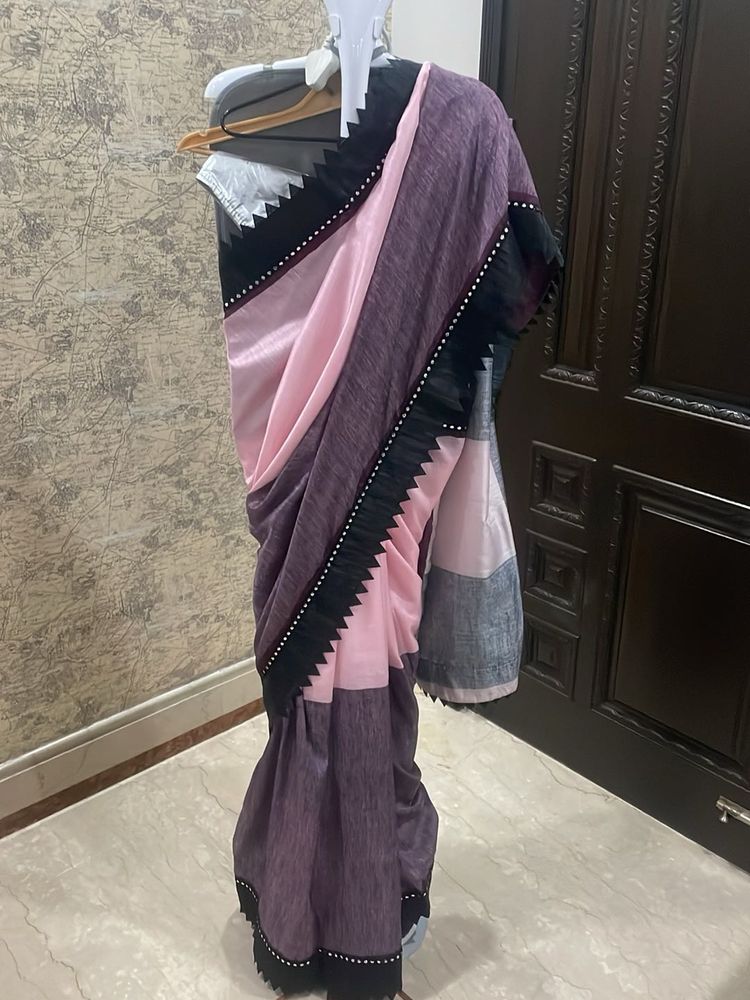 Striped Pleated Sarree