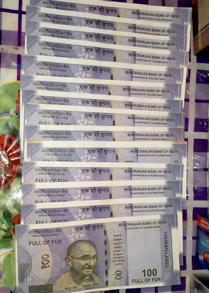 15 Piece Fake Hundred Rupees Notes 💵.