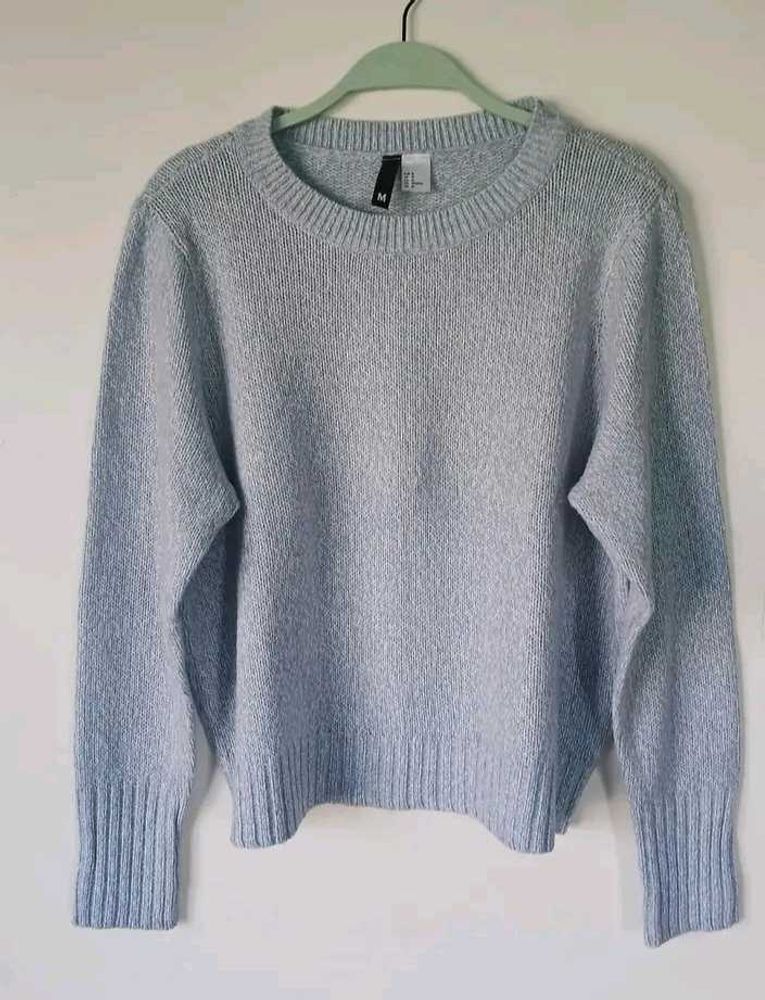 H&amp;M Light Blue Knit Sweater