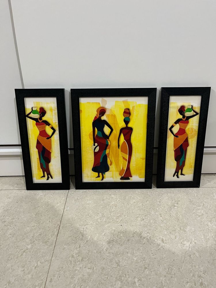 African Women Art - Set of 3