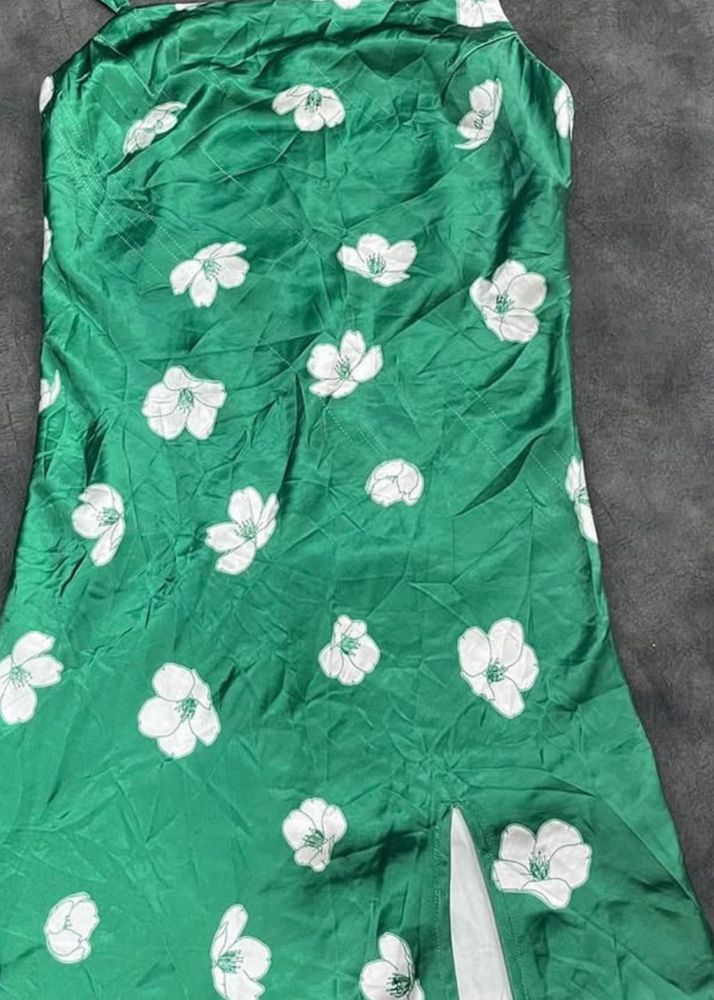 Floral Green Slip Dress💕