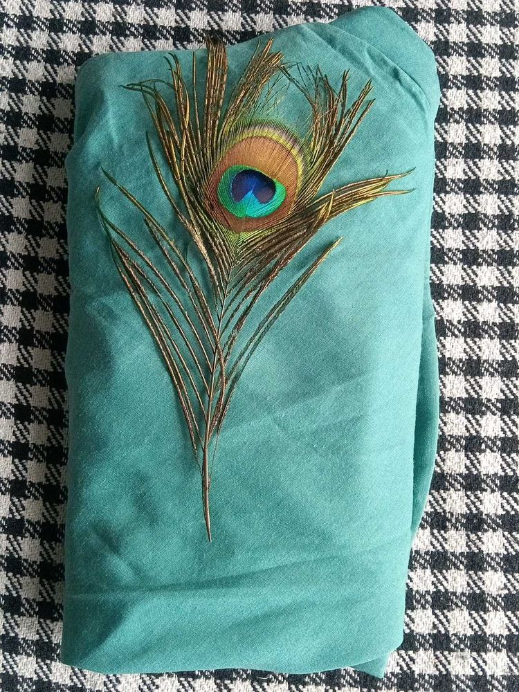 Teal Drop Crotch Fit Pant plazo