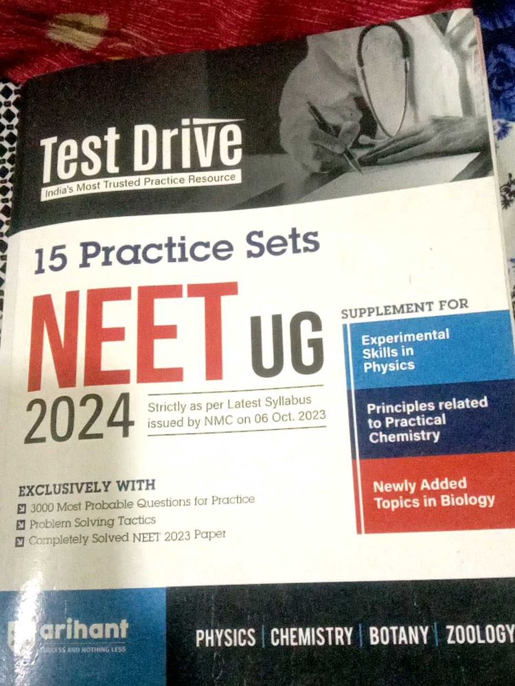 NEET UG Test Drive Book All The 15 Practice Sets