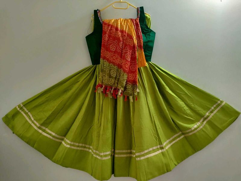 Beautiful Green Chaniya Choli