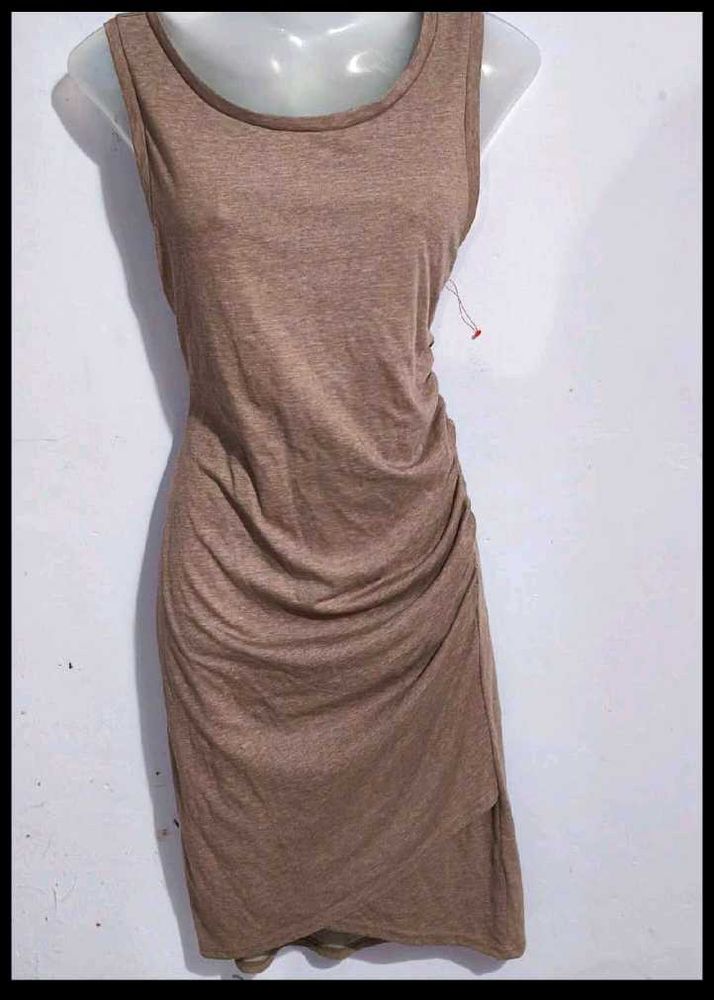 Casual Brown Tank Dress