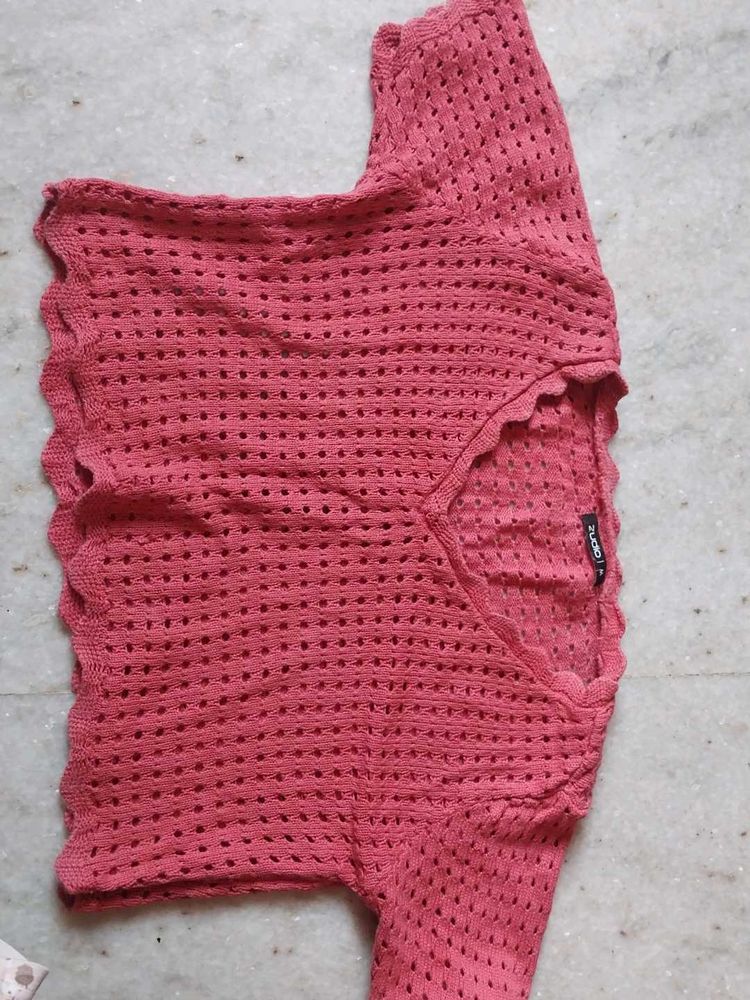 Crochet Knit Top