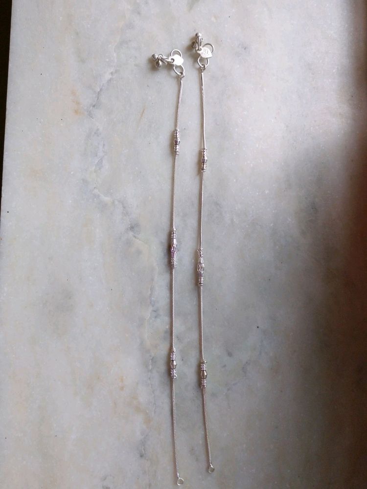 Silver Anklet Set