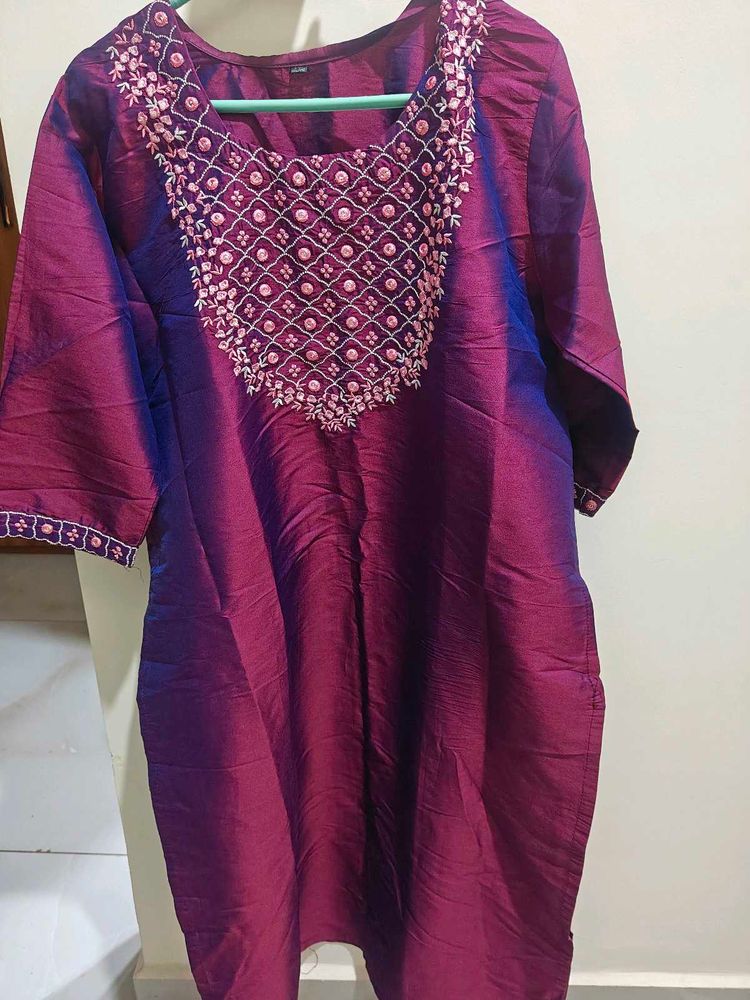 Elegant Embroidered Kurta Set with Dupatta
