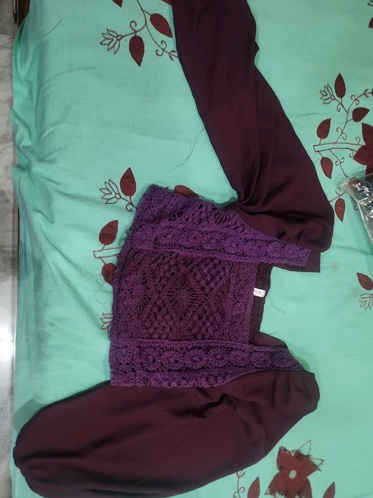 Purple Kurta Set