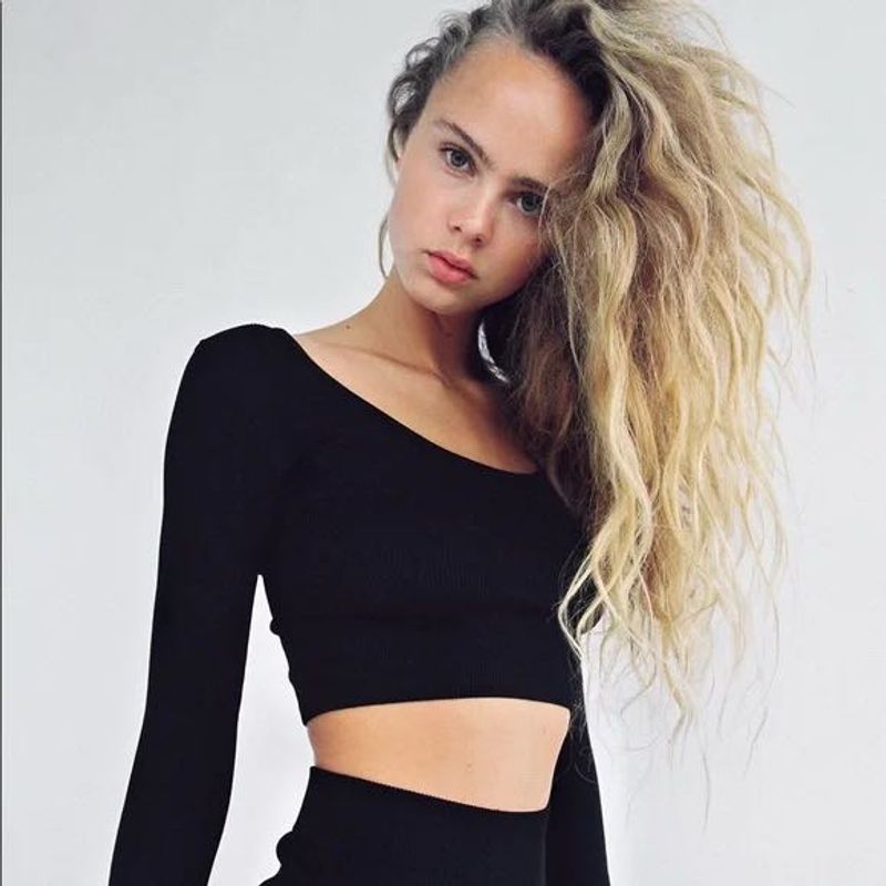 Zara Black Long Sleeve Top