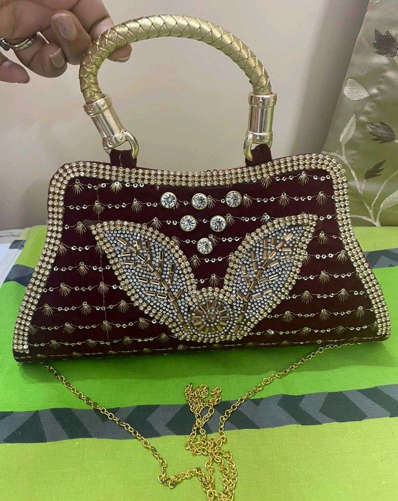 Embroidered Evening Bag