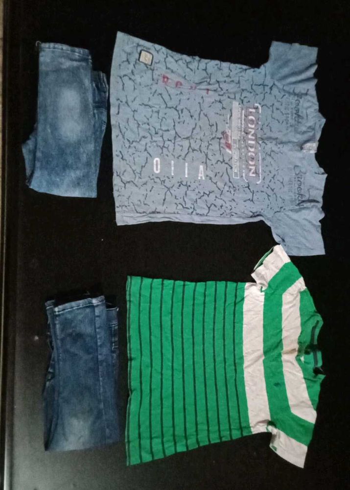 Boys T-Shirts and Jeans Bundle