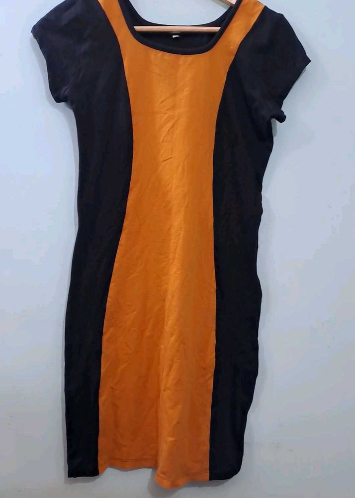 Stylish Two-Tone Dress