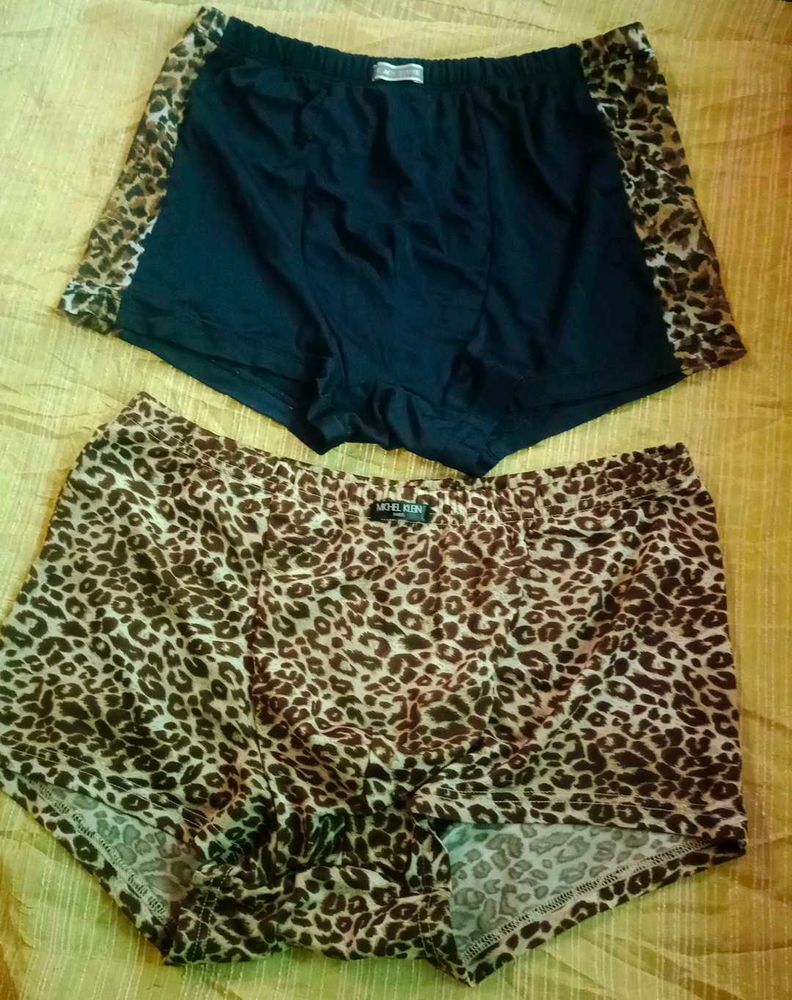 Men&#39;s Leopard Print Boxer Briefs - 2 Pack