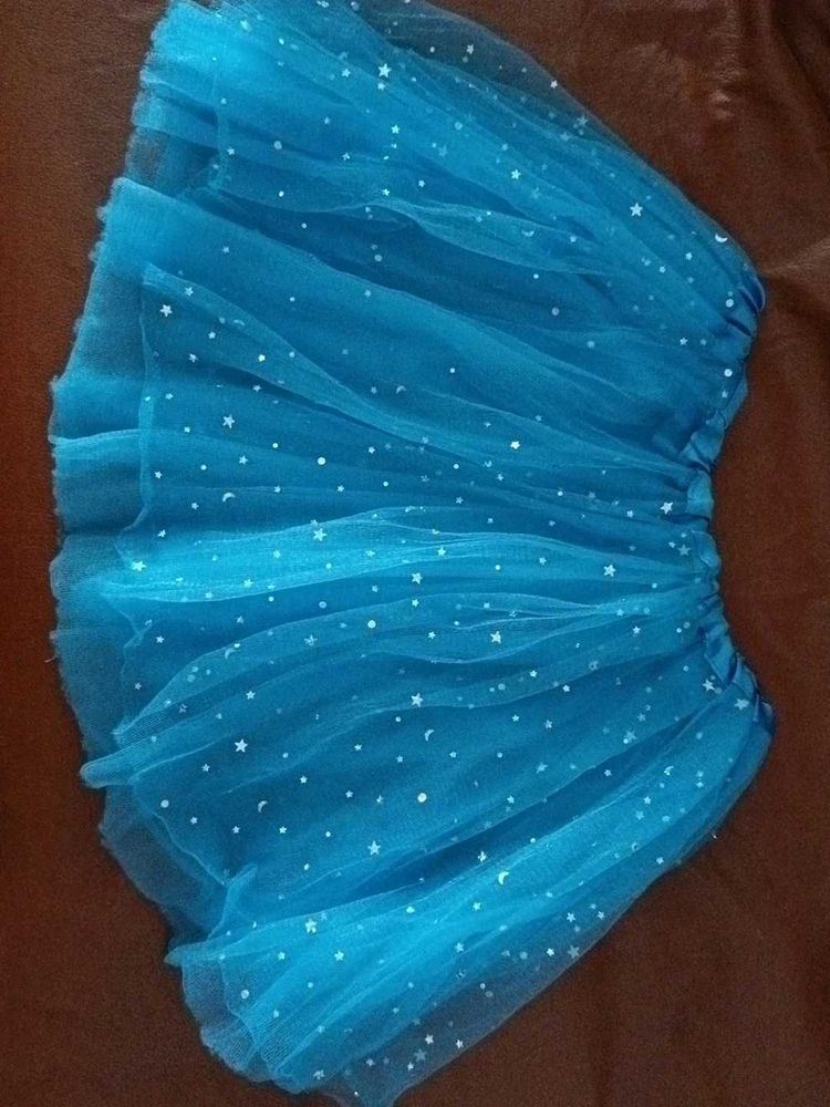 Blue Starry Tutu Skirt 3-4 years