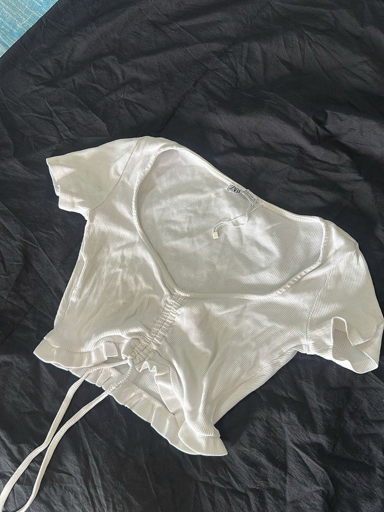 White Zara Top