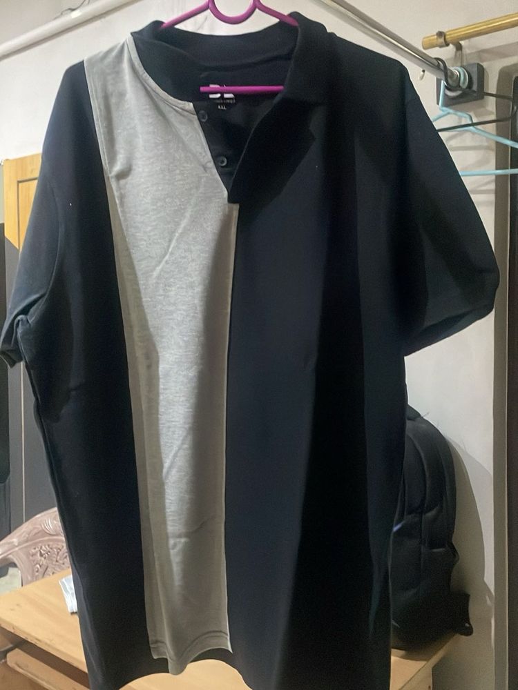 Two-Tone Polo T-Shirt