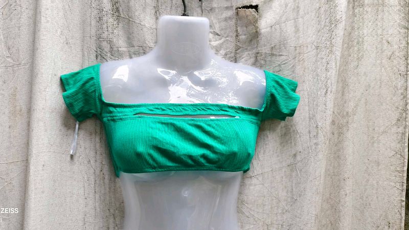 2349.Chic Green Blouse