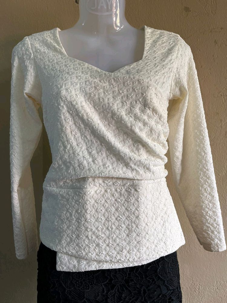 Cream Formal Tops🎀