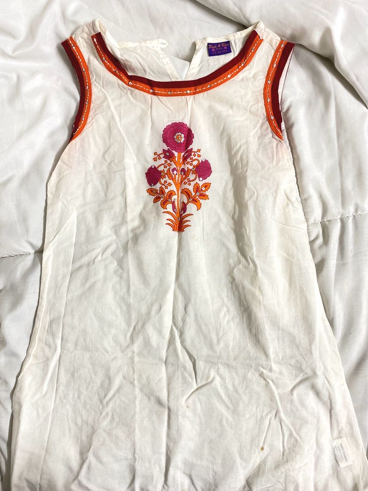 Ethnic Long Palazzo Embroidered Top
