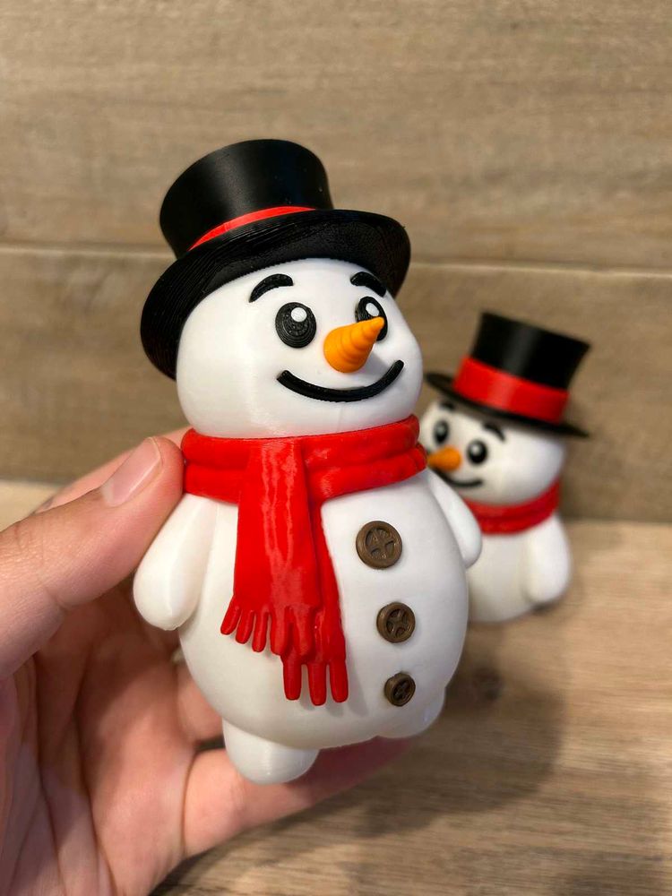 Festive Snowman Decoration 3d printed