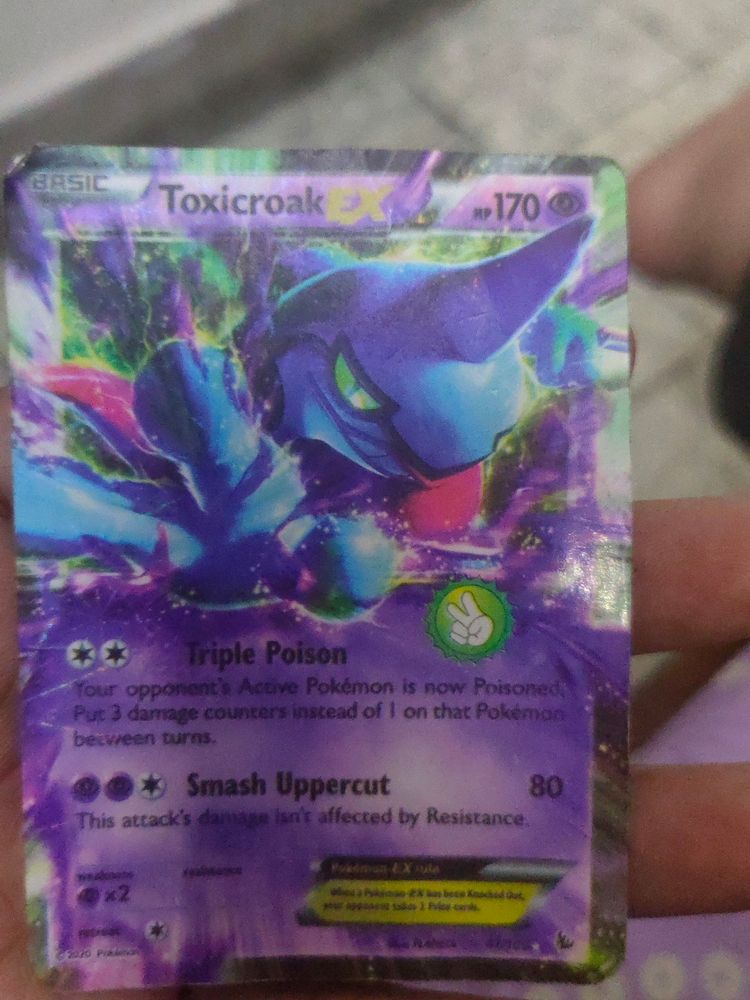 Pokemon Card (toxicroak)👍