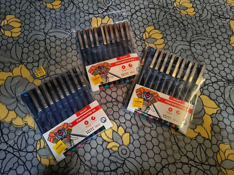 Luxor Finewriter 05 | Assorted Colour | Pack 0f 10