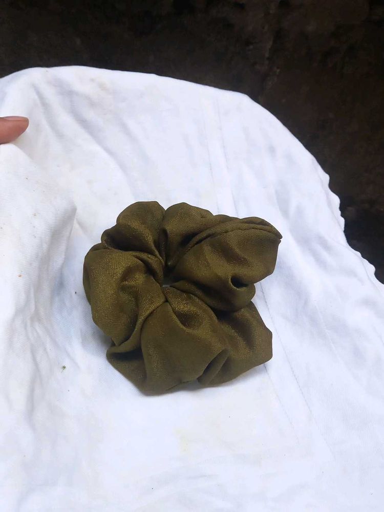 Olive Green Scrunchie