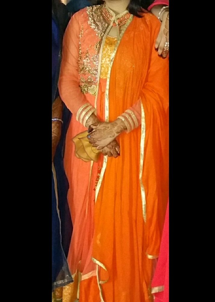 Net Anarkali suit