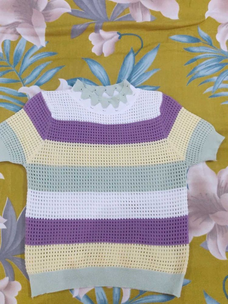 Striped Knit Top