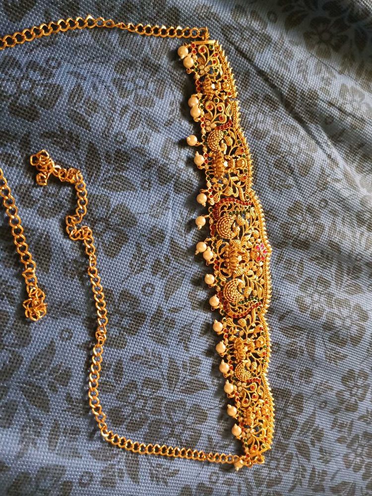 Ornate Gold-Tone Waist Belt