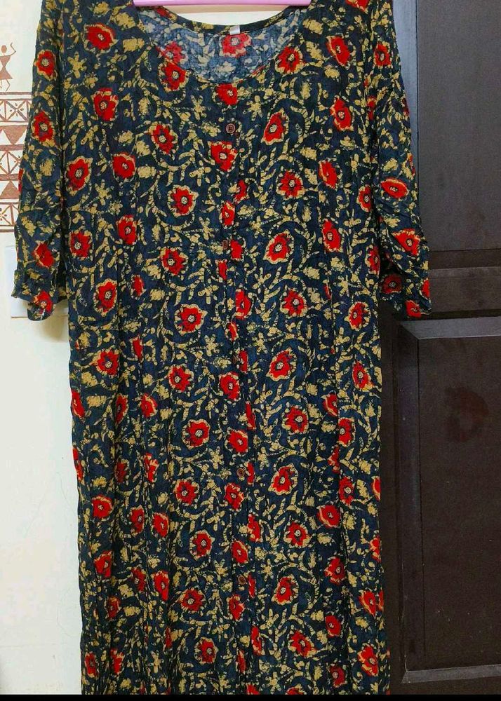 Floral Print Kurta