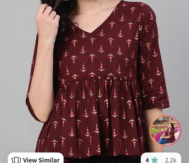 Stylish Maroon top