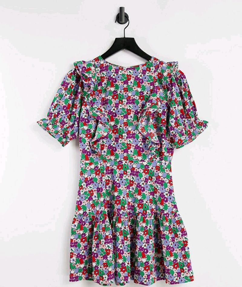Floral Print Mini Dress