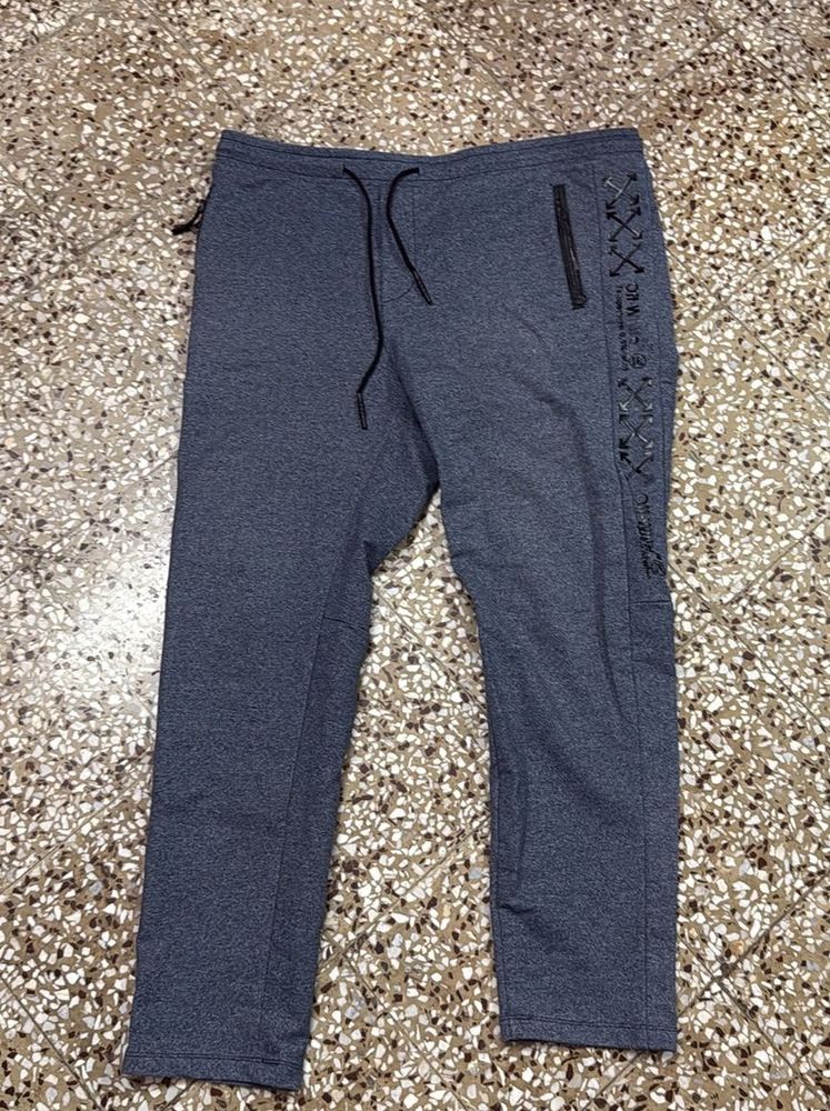 Blue Stretchable Casual Pant