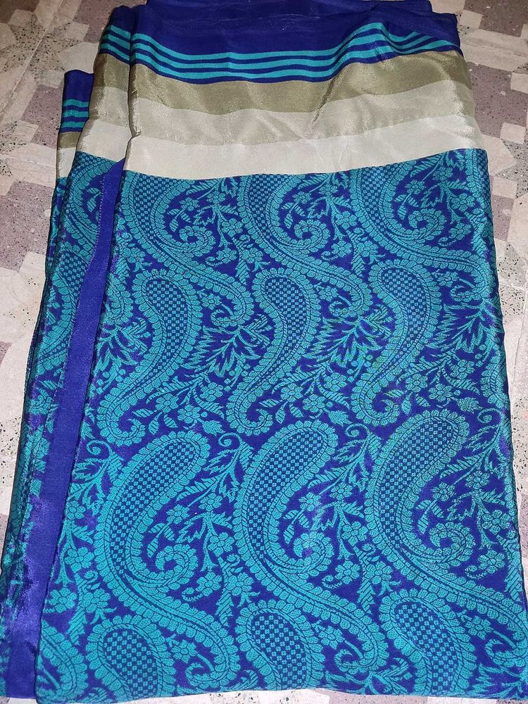 School Crape Saree