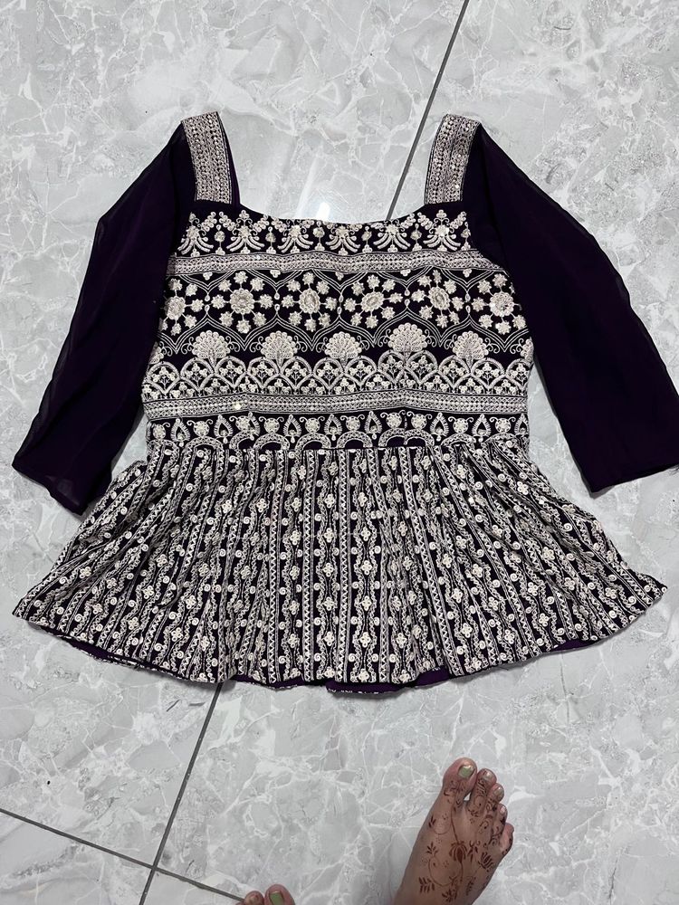 Embroidered Party Top