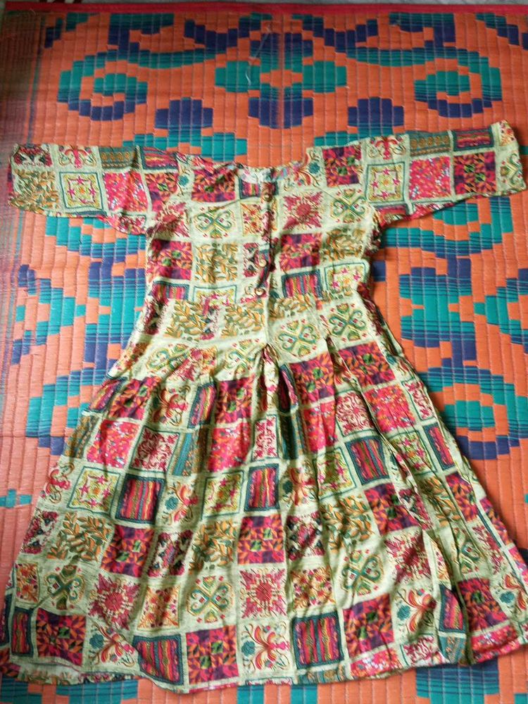 Patchwork Print Dress