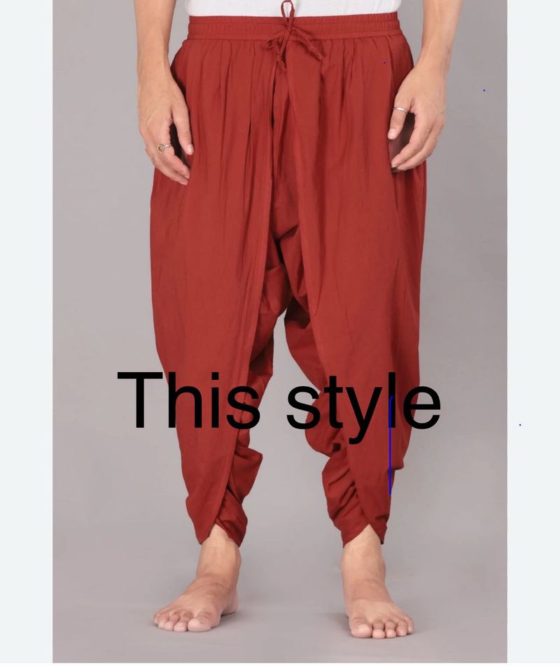 Pure Ajrakh Materials StarPrint Dhoti  Pants