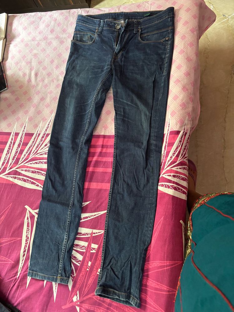 Dark Blue Denim Jeans