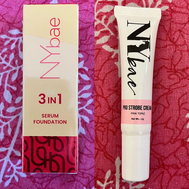 NYbae 3in1 Serum Foundation And pro strobe cream