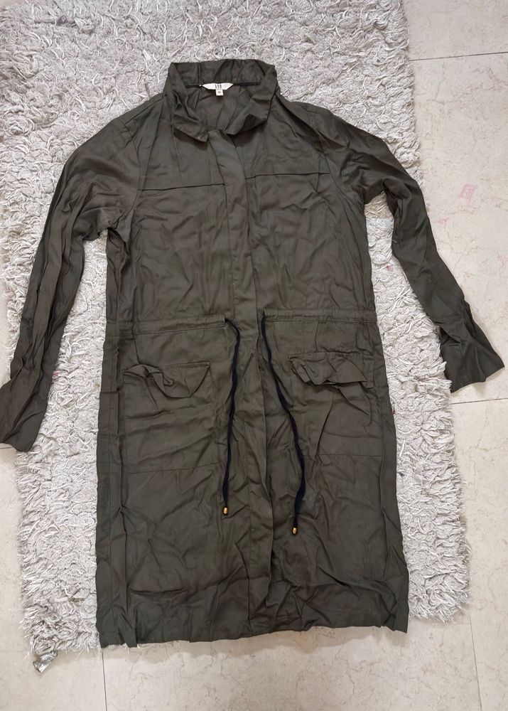 AND Unused Olive Shirt Dress