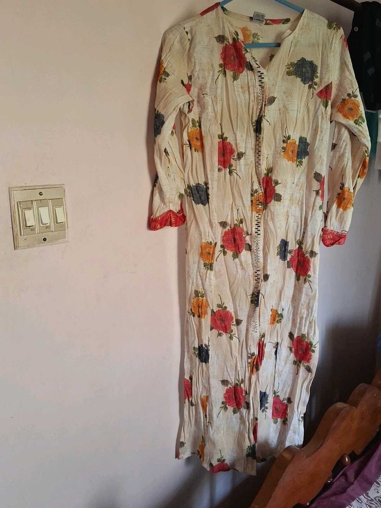 Floral Print Kurta